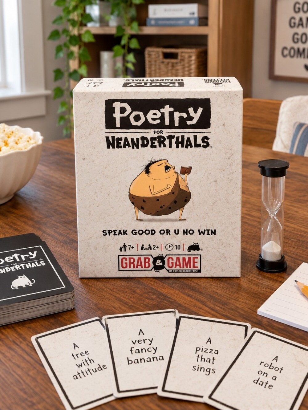 Poetry for Neanderthals Grab & Game by Exploding Kittens! Card Game